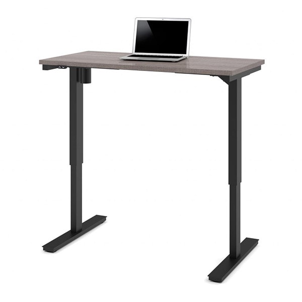 Bestar 24 x 48 Electric Table Bark Grey
