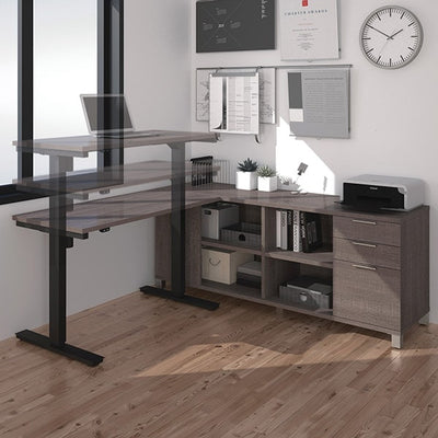 Bestar Pro-Linea L-Desk 3D View