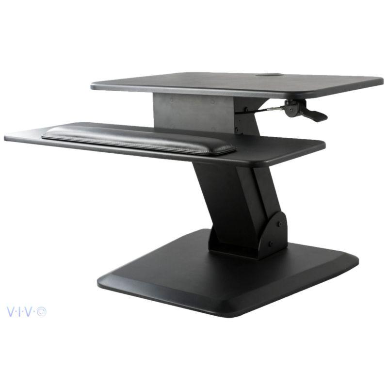 VIVO - Compact Height Adjustable Standing Desk Riser - Standing Desk Nation