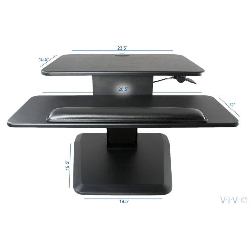 VIVO - Compact Height Adjustable Standing Desk Riser - Standing Desk Nation