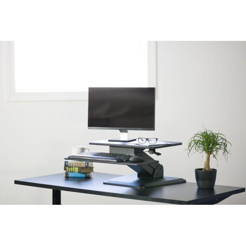 VIVO - Compact Height Adjustable Standing Desk Riser - Standing Desk Nation