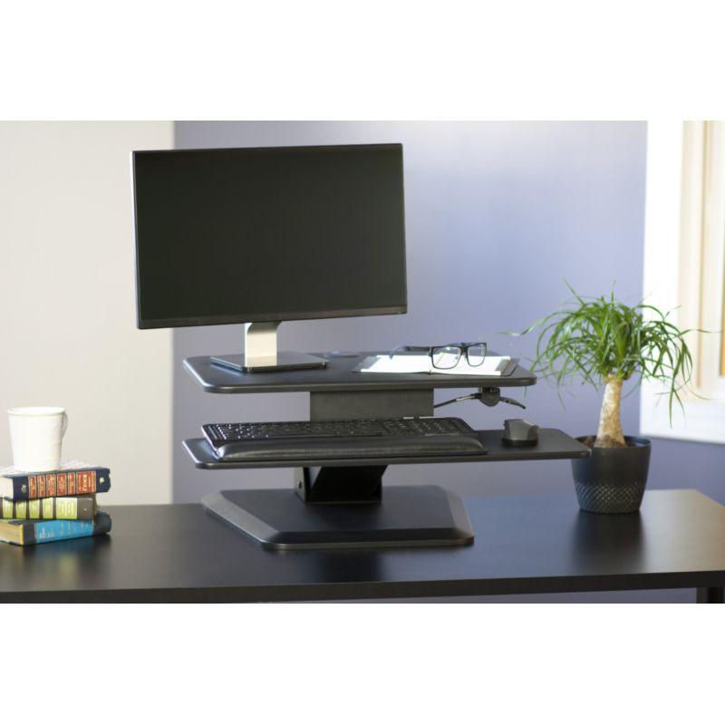 VIVO - Compact Height Adjustable Standing Desk Riser - Standing Desk Nation