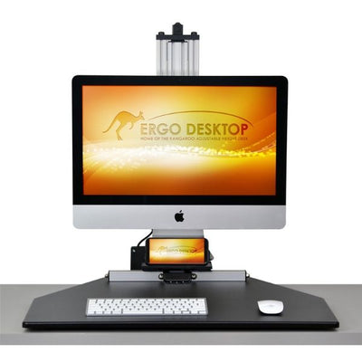 Ergo Desktop Electric MyMac Kangaroo Pro Front View Single Monitor