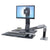 Ergotron WorkFit A Sit Stand Workstation 3D View With Worksurface