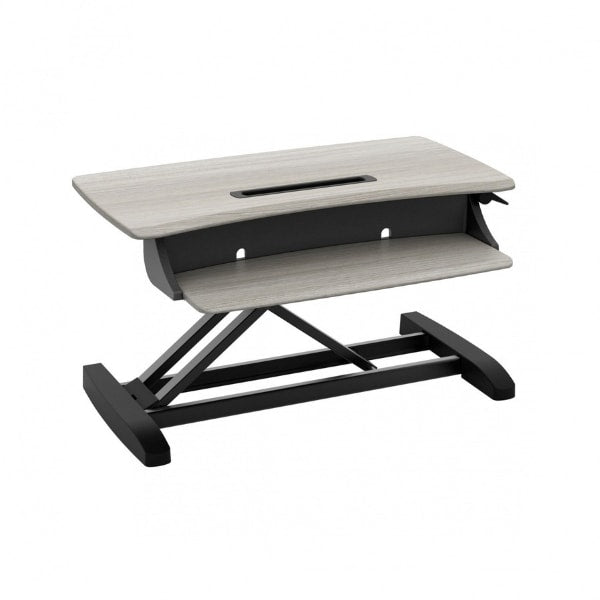 Ergotron WorkFit Z Mini Sit Stand Desktop 3D View Facing Right