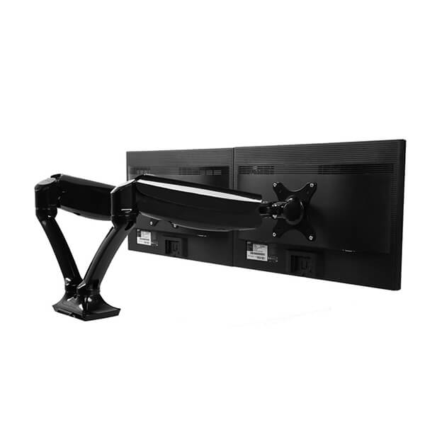 Fleximount F7D Dual Monitor Arm Rear Side View