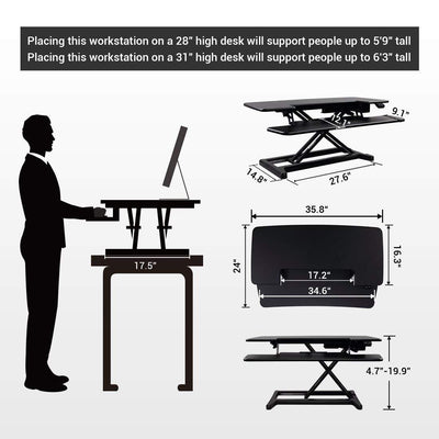 Flexispot EM7 Electric Standing Desk Converter Product Overview