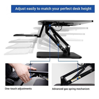 Flexispot F3M Compact Standing Desk Converter Adjustable Lever