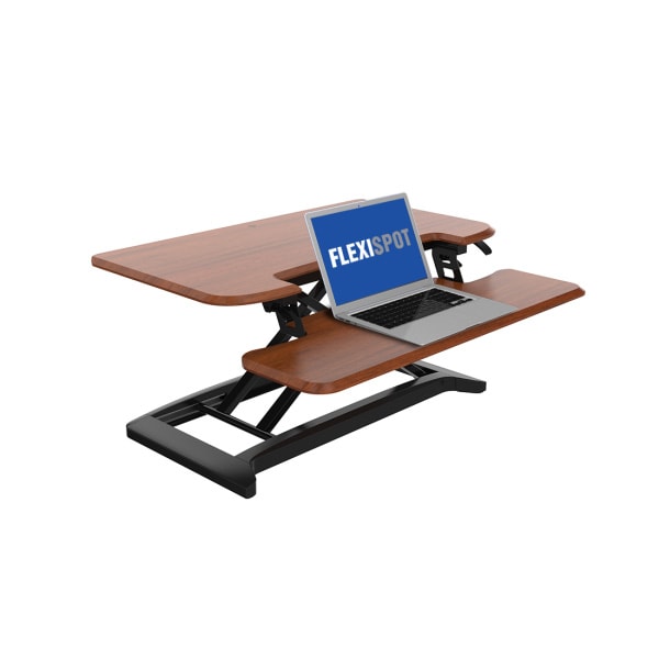 Flexispot M7M 35 inch Alcove 3D View Mahogany