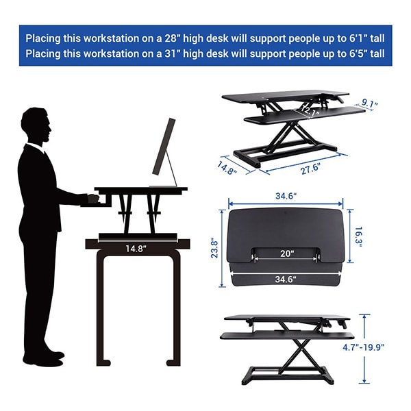 Flexispot M7M 35 inch Alcove Specification