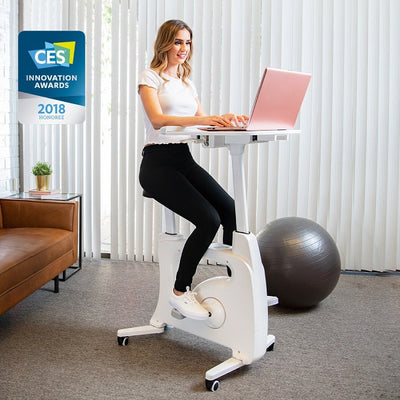 Flexispot Bike V9 Deskcise Pro Sitting Gym With Laptop
