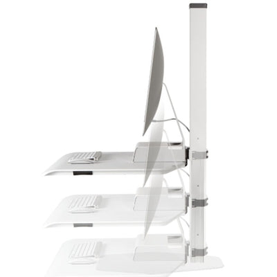 Innovative Winston Workstation Apple iMac Single Sit Stand Side View
