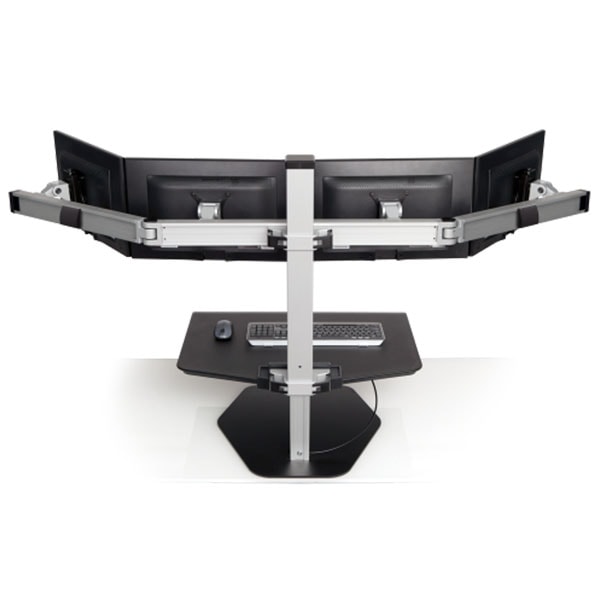 Innovative Winston Workstation Quad Sit Stand Back View