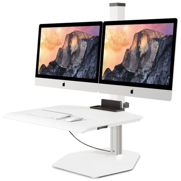Innovative Winston workstation Apple iMac Dual Sit-Stand 3D View