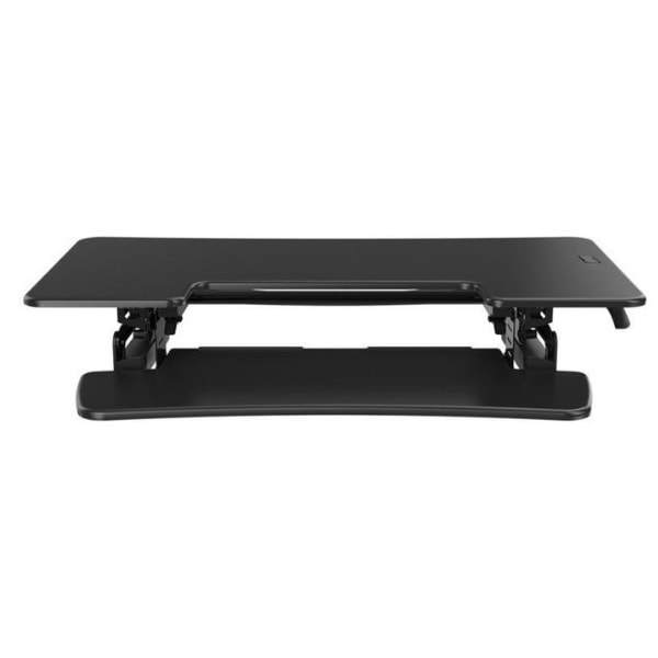 Loctek LXR48 Standing Desk Converter Front View Black Collapsed