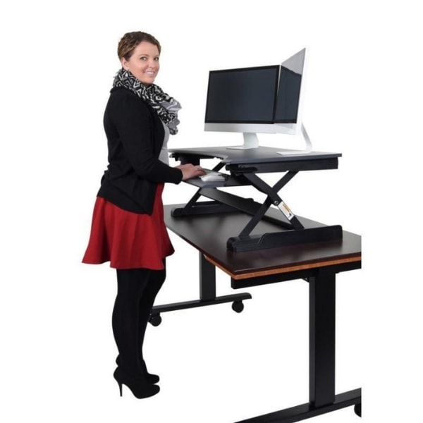 Luxor Level Up Premier Standing Desk Converter 3D View Standing