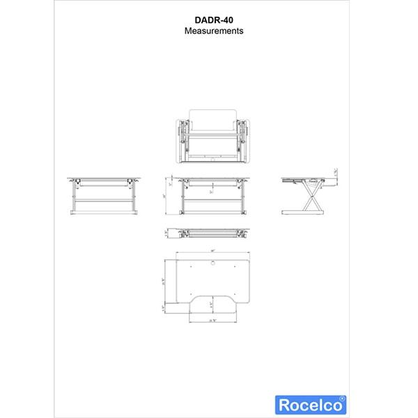 Rocelco DADR 40 Dimension