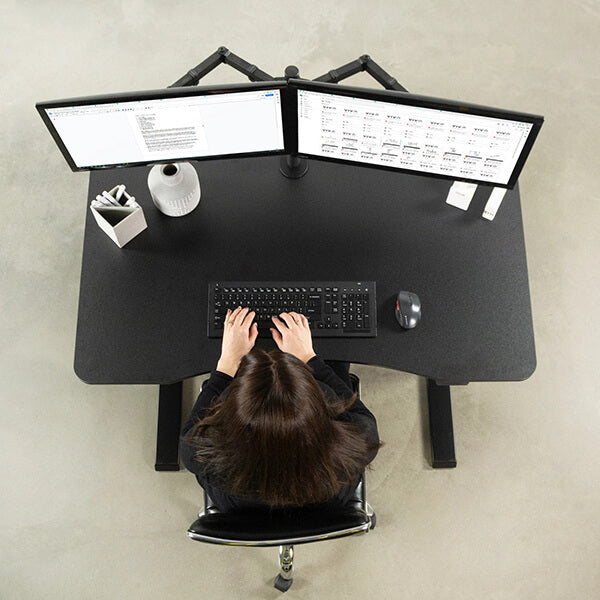 VIVO 47 Inch Pneumatic Desk Top View