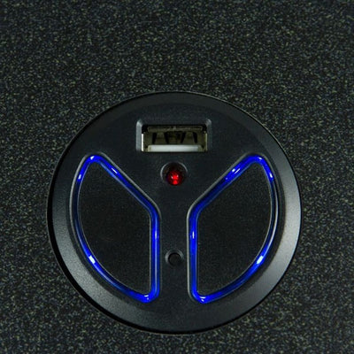 VersaDesk Power Pro 30 inch Electric Standing Desk Converter Top View Push Button