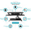 VersaDesk Power Pro 30 inch Electric Standing Desk Converter Benefits
