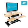 VersaDesk Power Pro 48 inch Electric Standing Desk Converter Maple