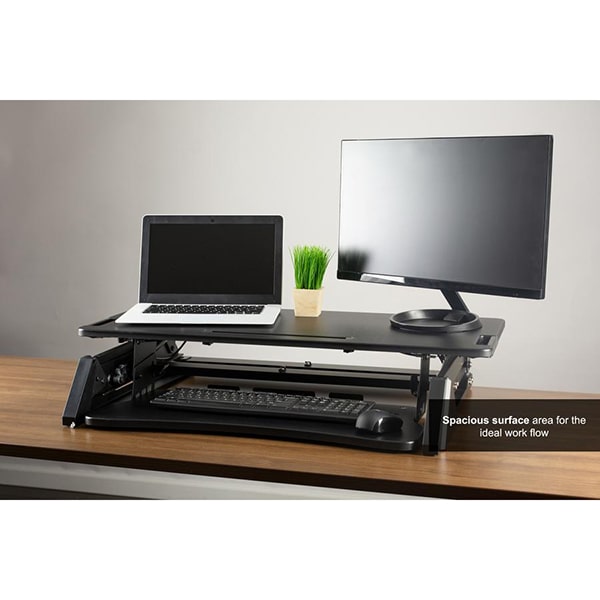 Vivo Desk V000L Top Front View