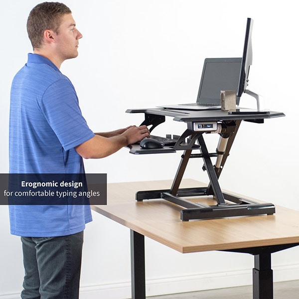 Vivo Desk V000ME Side View Standing