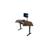 iMovR Cascade Corner Standing Desk 3D View Monitor Facing Left