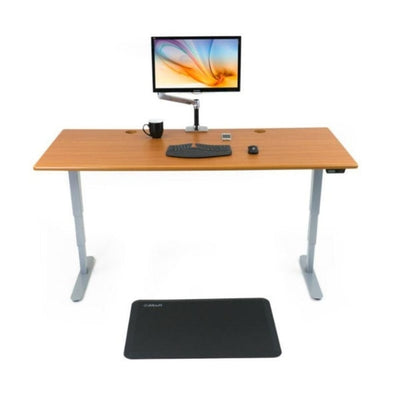 iMovR Energize Standing Desk Front View With Mat