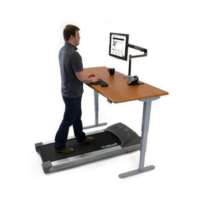 iMovR Energize Treadmill Desk Workstation 3D View Standing Facing Right