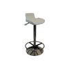 iMovR Tempo Sit-Stand Stool 3D View White With Foot Rest