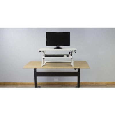 iMovR ZipLift+ Standing Desk Converter Front View Monitor