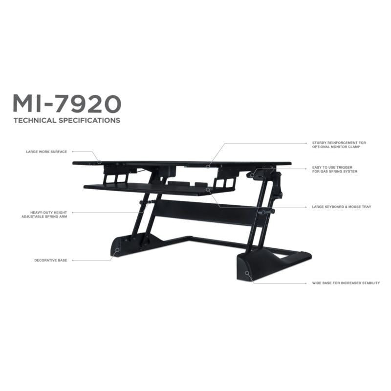 Mount-It! Sit-Stand Desk Converter - Standing Desk Nation