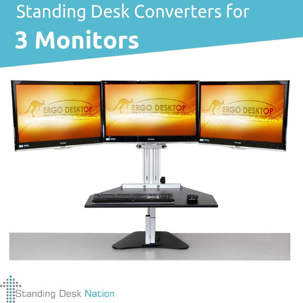 3 Monitor Standing Desks
