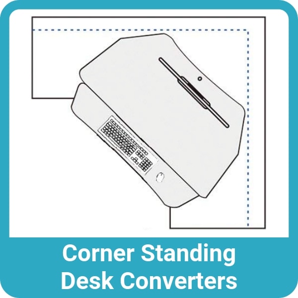 Corner Standing Desk Converters