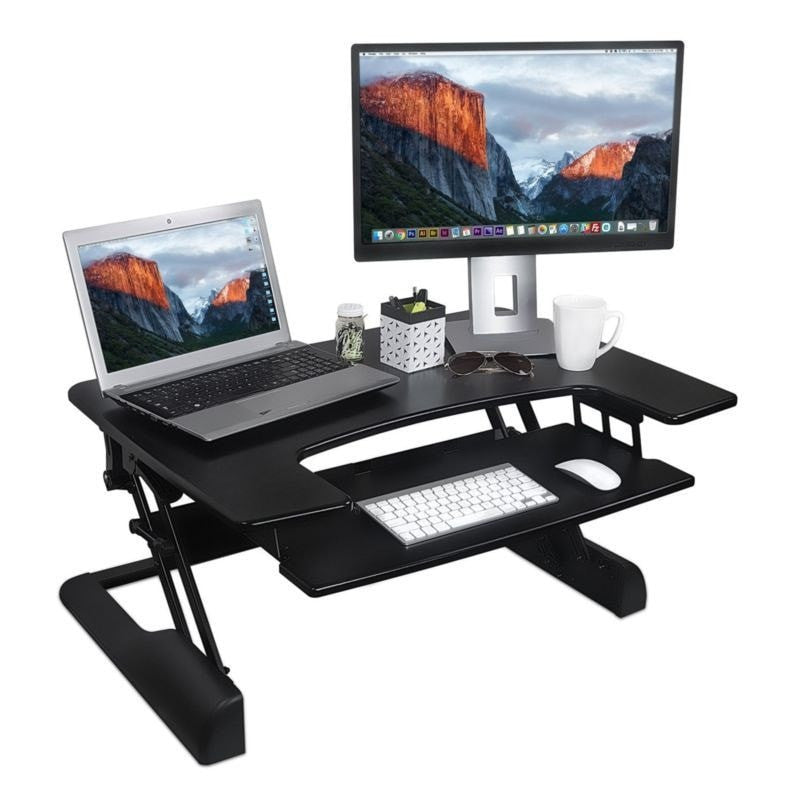 Mount-It! Sit-Stand Desk Converter - Standing Desk Nation