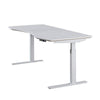 ApexDesk Elite Series 71 Moonlight White Desktop With White Frame 3D View