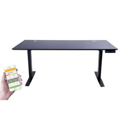 ApexDesk Flex Pro Series 66 inch Standing Desk Top Front View Black