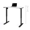 Bestar 24 x 48 Electric Table White Standing Dimension