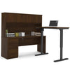 Bestar Prestige + L-Desk Chocolate With Hutch