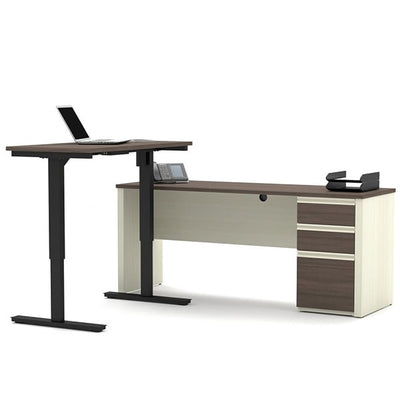 Bestar Prestige + L-Desk White Chocolate & Antigua