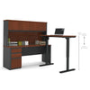 Bestar Prestige + L-Desk With Hutch Dimension Standing