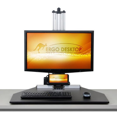 Ergo Desktop Electric Kangaroo Pro Front View Single Monitor