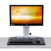 Ergo Desktop Wallaby Junior Standing Desk Converter Front VIew Monitor Low