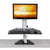 Ergo Desktop Wallaby Standing Desk Converter Front View Monitor High