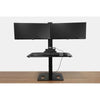 Ergotech Freedom Stand Front View Dual Monitor