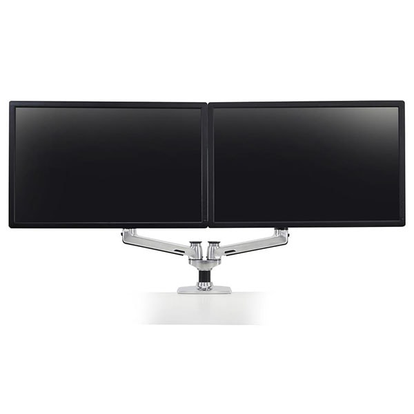 Ergotron LX Dual Side by Side Front View