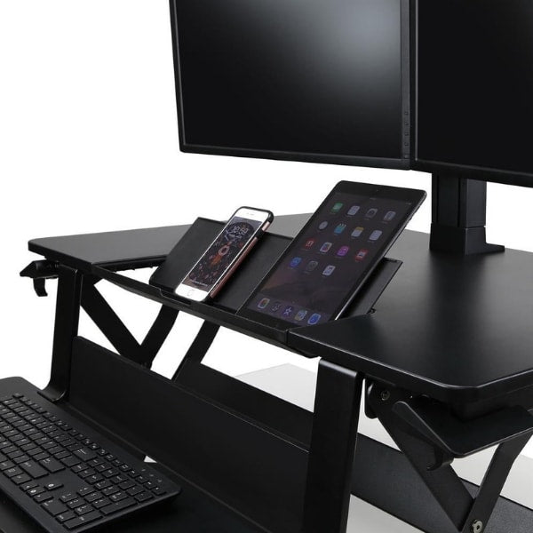 Ergotron WorkFit TLE Sit Stand Desktop Workstation Standing Desk Nation