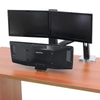 Ergotron Workfit A Dual Suspended  3D View Folded Keyboard Tray
