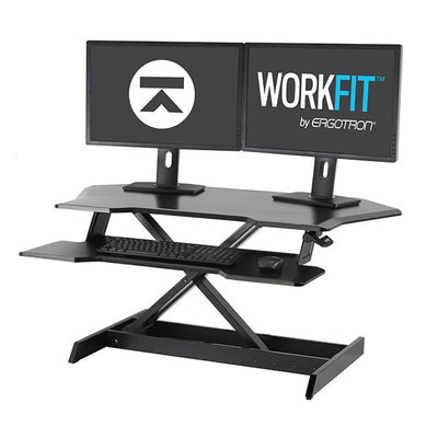 Ergotron Workfit Corner 3D View Raised